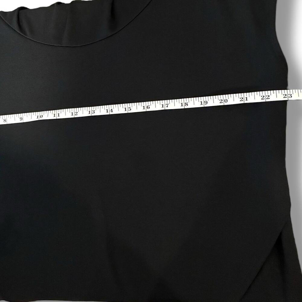 Bryn Walker Black Lavinia Tunic Top Size Medium Stretch Modal Cowl Neck $158 - Picture 5 of 6